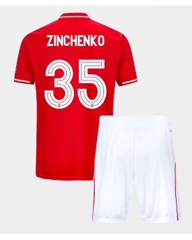 Billige Fotballdrakt Nottingham Forest Oleksandr Zinchenko #35 Replika Hjemmedraktsett Barn 2025-26 Kortermet (med bukser)